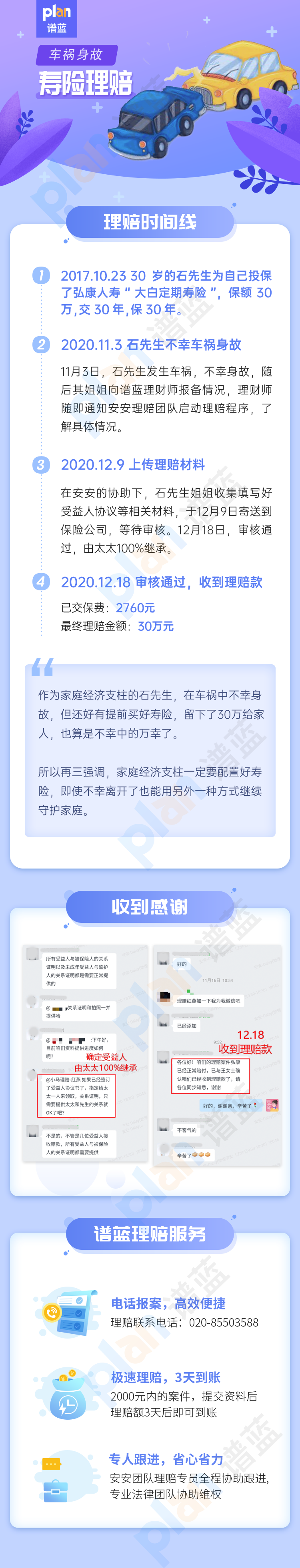 理賠案例Vol.26 | 家庭支柱不幸身故，給家人留下30萬定壽理賠金插圖