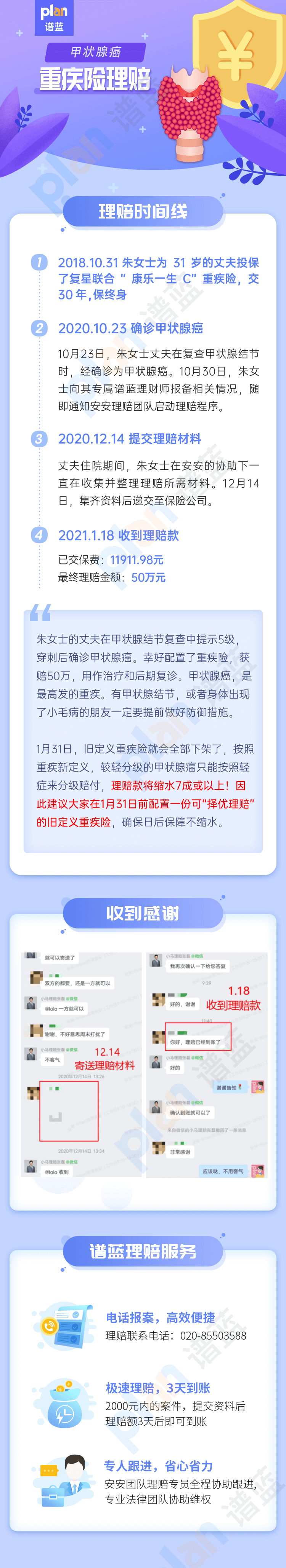 理賠案例Vol.30 | 又一例甲狀腺癌理賠！最高發的重疾，即將保障大縮水！插圖