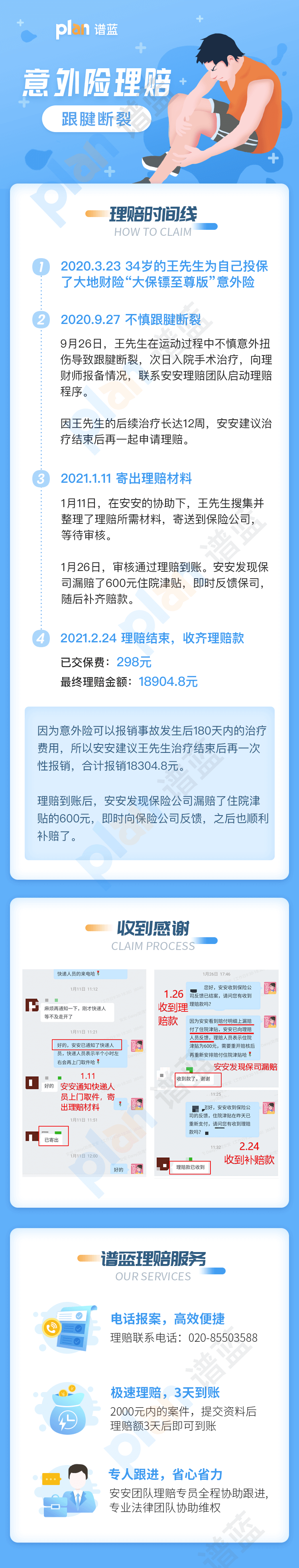 理賠案例Vol.44 | 意外發生180天內的治療費，意外險都可以報銷~插圖