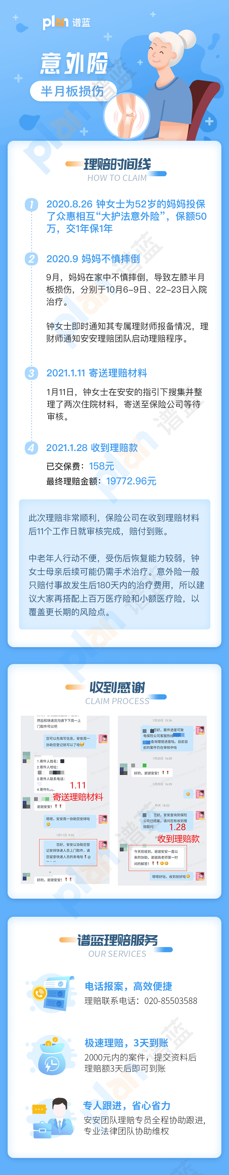 理賠案例Vol.56 | 意外險沒有等待期，投保後第10天即出險，獲賠近2萬元！插圖