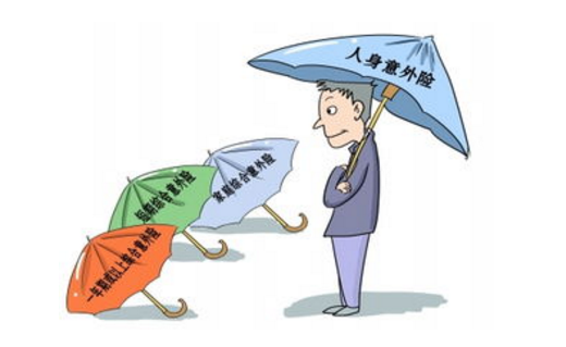 意外醫療保險範圍包括很多的內容插圖
