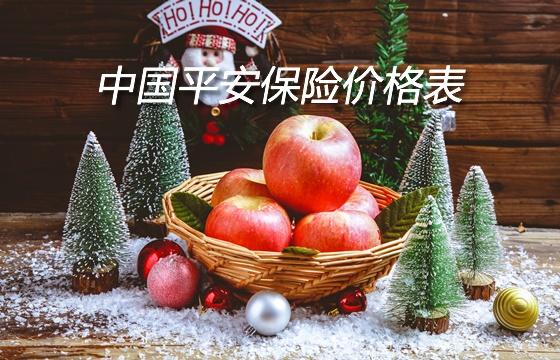 中國平安保險價(jia) 格表插圖