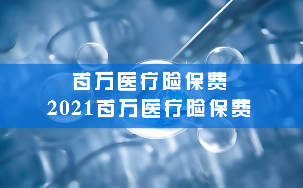 百萬(wan) 醫療保險保費插圖