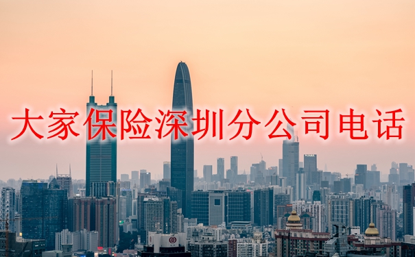 大家保險深圳分公司電話插圖