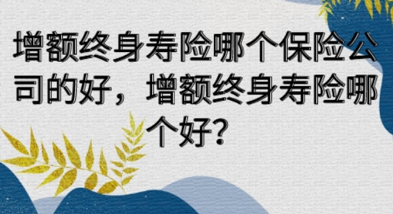 利多多增額終身壽險弘康怎麽樣？插圖
