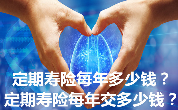 定期壽險一年多少錢？插圖