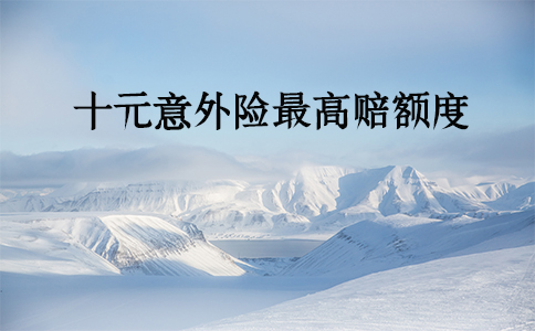 十元意外險，十元意外險最高賠額插圖