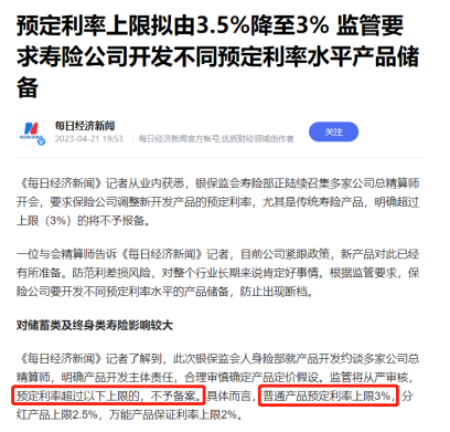 大局已定！預定利率或從3.5%降至3%……插圖2