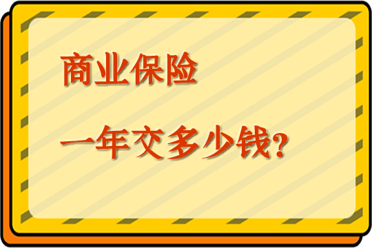 商業(ye) 保險一年交多少錢？插圖