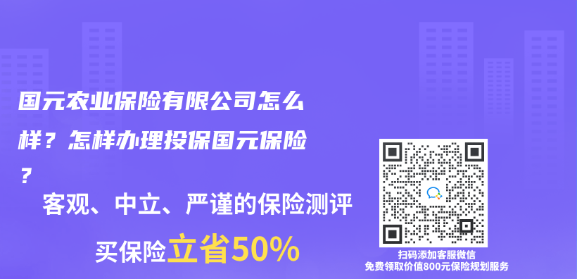 國元農(nong) 業(ye) 保險有限公司怎麽(me) 樣？怎樣辦理投保國元保險？插圖