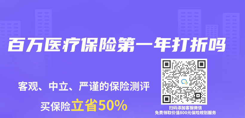 百萬(wan) 醫療保險第一年打折嗎插圖