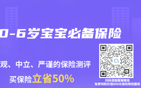 0-6歲寶寶必備保險