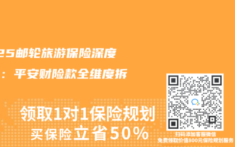 2025郵輪旅遊保險深度測評：平安財險款全維度拆解