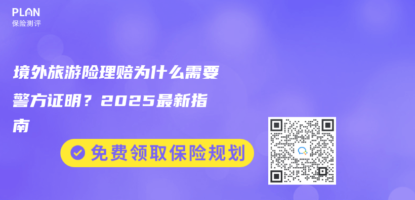 境外旅遊險理賠為(wei) 什麽(me) 需要警方證明？2025最新指南插圖