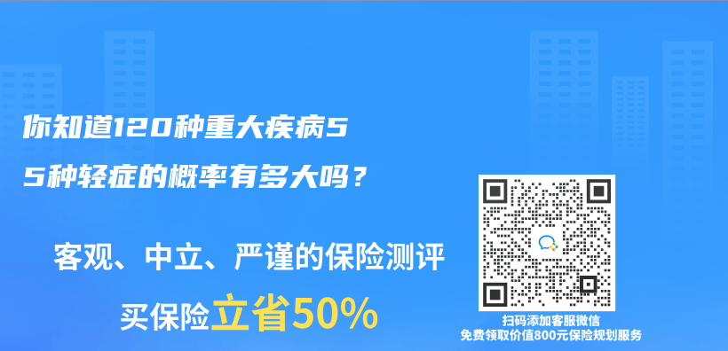 你知道120種重大疾病55種輕症的概率有多大嗎？插圖