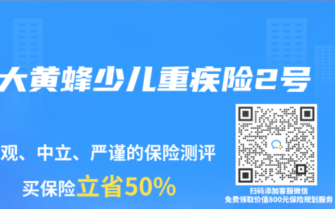 大黃蜂少兒重疾險2號