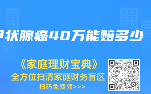 甲狀腺癌40萬能賠多少
