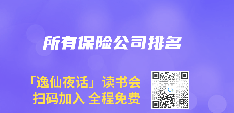 所有保險公司排名插圖