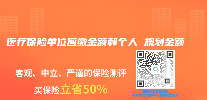 醫療保險單位應繳金額和個(ge) 人 規劃金額插圖
