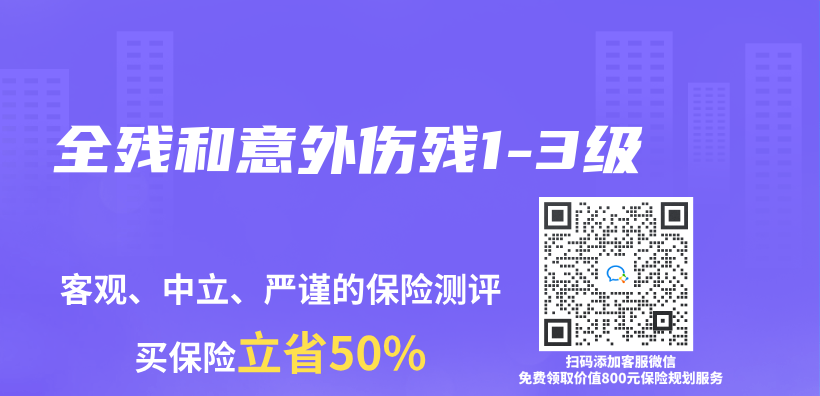 全殘和意外傷(shang) 殘1-3級插圖