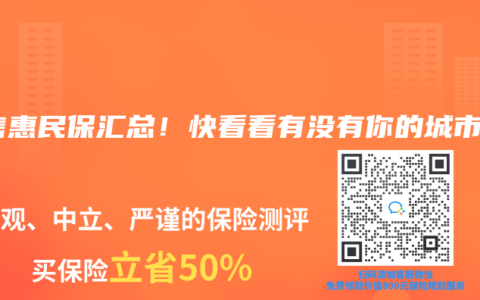 在售惠民保匯總！快看看有沒有你的城市~