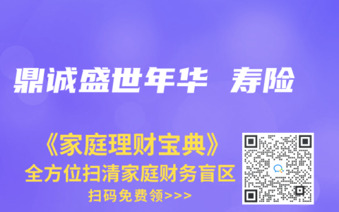 鼎誠盛世年華 壽險