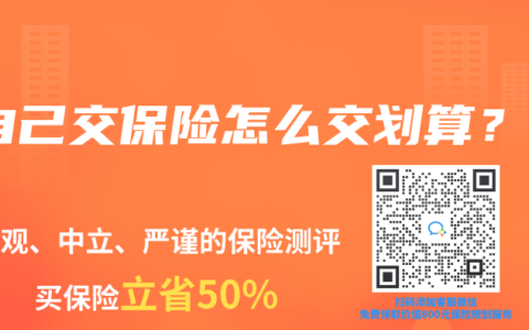 自己交保險怎麽交劃算？