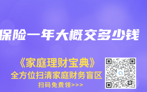 保險一年大概交多少錢