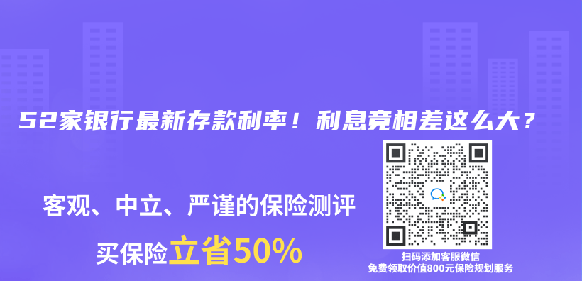 52家銀行最新存款利率！利息竟相差這麽(me) 大？插圖