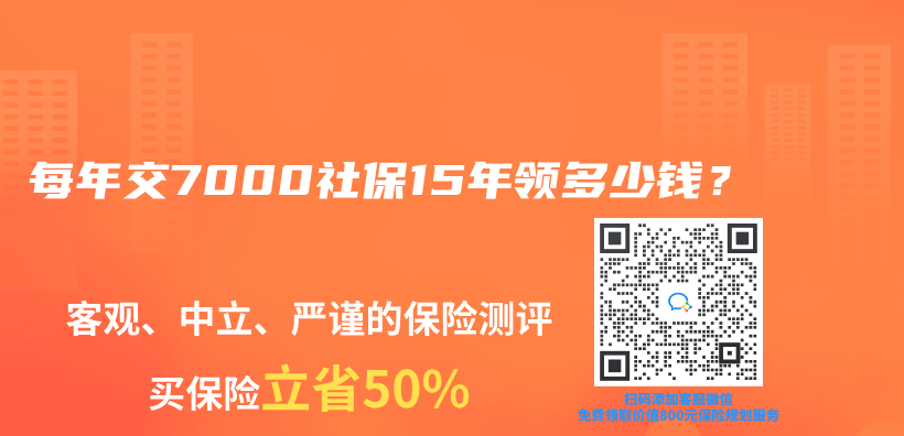 每年交7000社保15年領多少錢？插圖