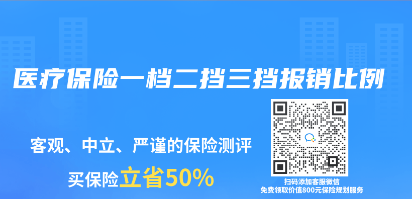醫療保險一檔二擋三擋報銷比例插圖