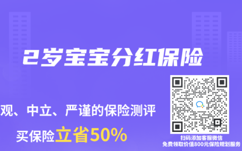 2歲寶寶分紅保險