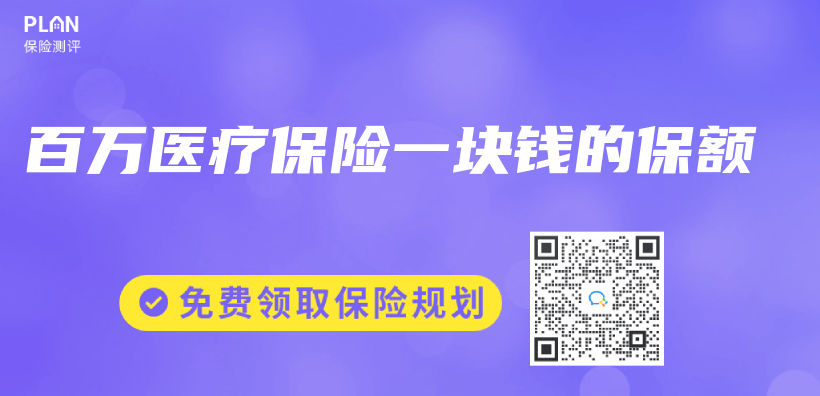 百萬(wan) 醫療保險一塊錢的保額插圖