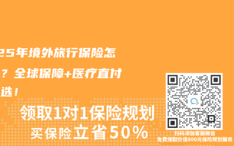 2025年境外旅行保險怎麽選？全球保障+醫療直付成首選！