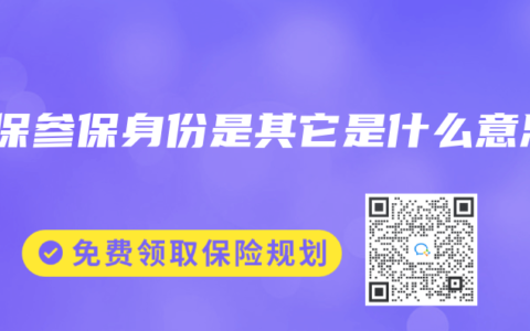 社保參保身份是其它是什麽意思