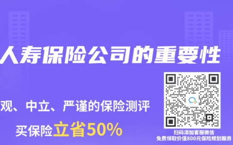 人壽保險公司的重要性
