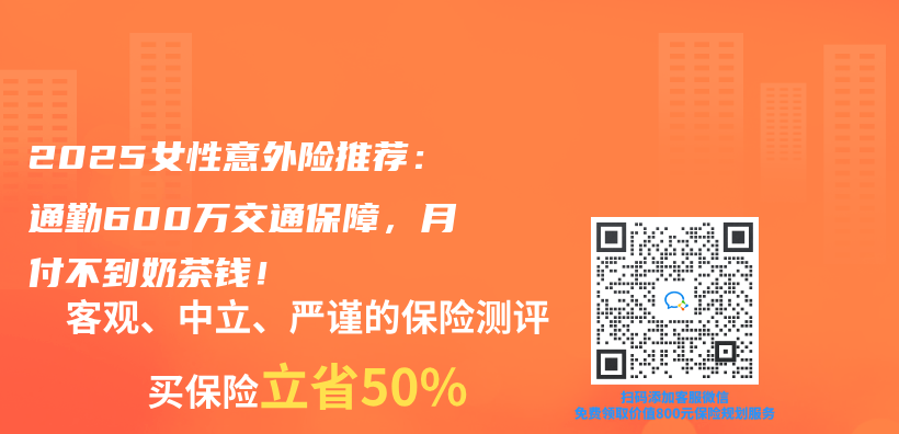 2025女性意外險推薦：通勤600萬(wan) 交通保障，月付不到奶茶錢！插圖