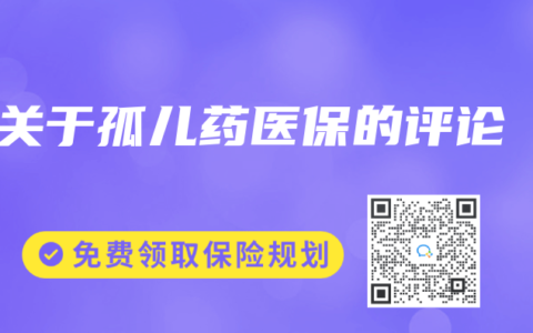 關於孤兒藥醫保的評論