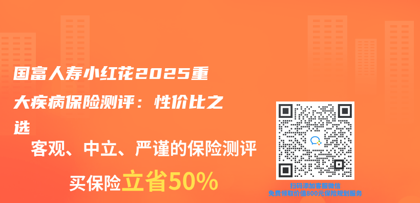 國富人壽小紅花2025重大疾病保險測評：性價(jia) 比之選插圖