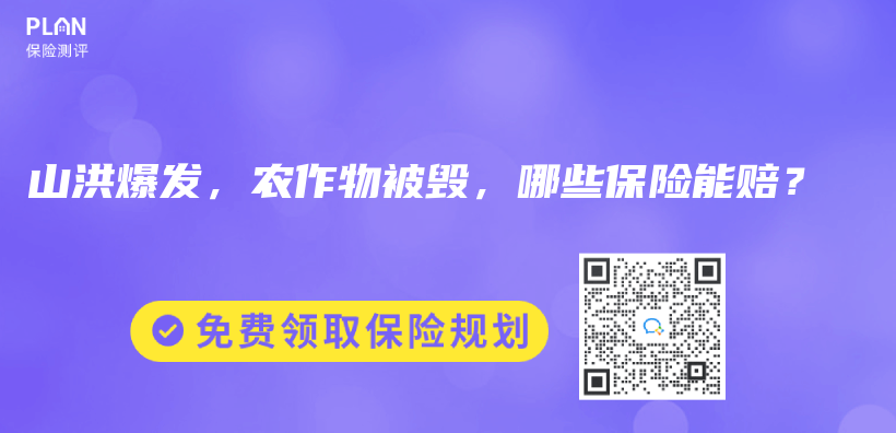 山洪爆發，農(nong) 作物被毀，哪些保險能賠？插圖