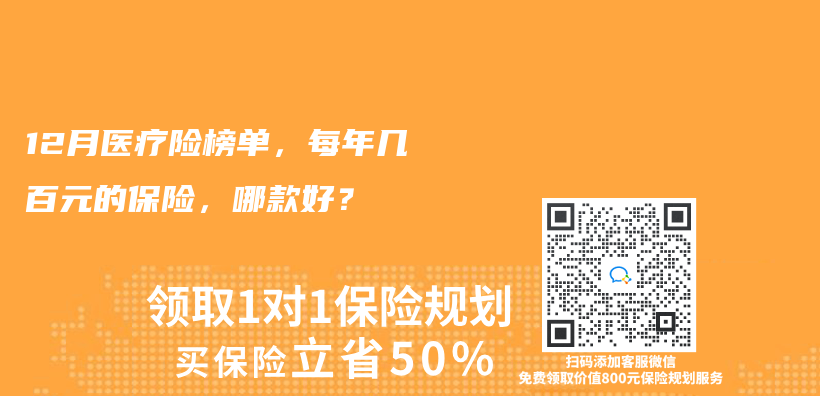 2024年12月醫療險榜單，每年幾百元的保險，哪款好？插圖