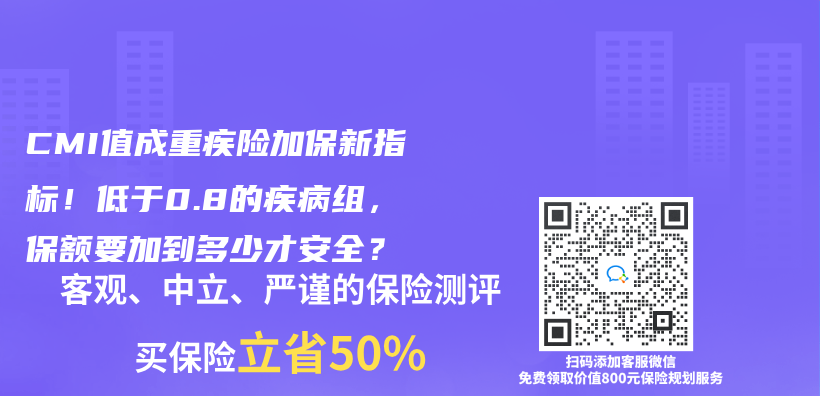 CMI值成重疾險加保新指標！低於(yu) 0.8的疾病組，保額要加到多少才安全？插圖