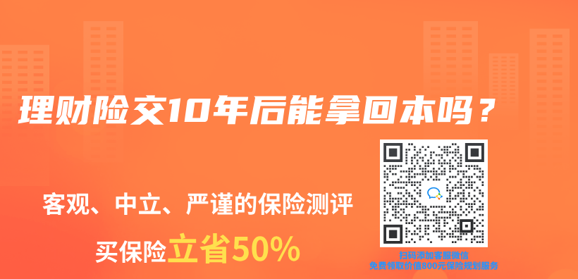 理財險交10年後能拿回本嗎？插圖